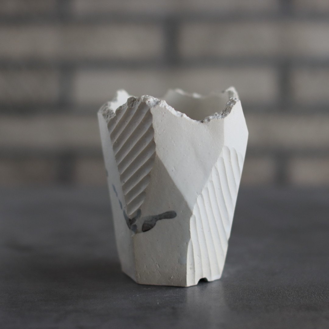 N/OH / 澪標 / white ＋ dripping (呉須) / SS (3号) no