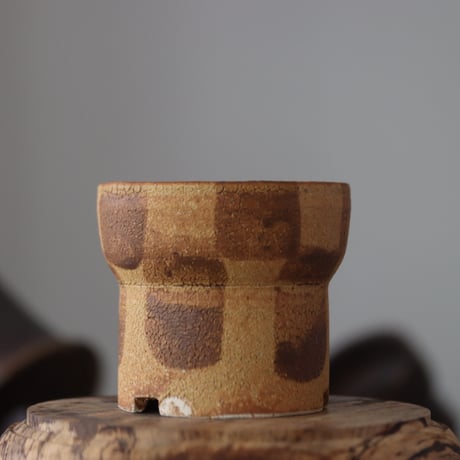 Masato Akutsu〝crack ocher″ / humanity pot    no.609-31