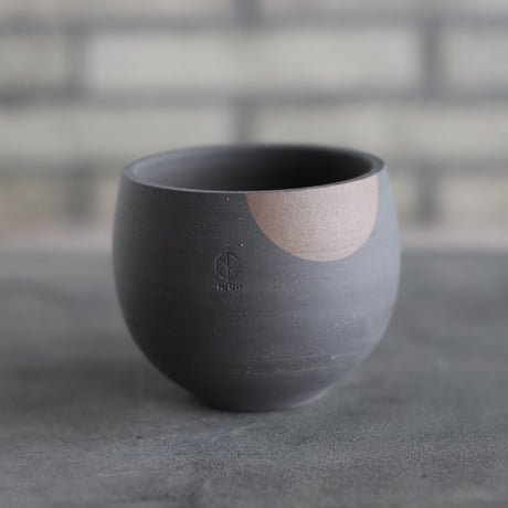 N/OH / コロ鉢 / rich black + Moon / SS (3.5号)   no.503-372