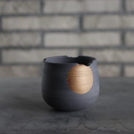 N/OH / コロ鉢 / rich black＋Moon / SS (3号)  no.222-107