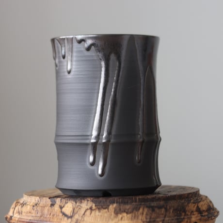 Yuta Uchida / black glaze / humanity pot     no.512-74