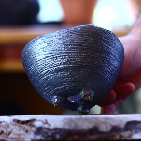 joint pot   安西桂   ×   安西岳郎   親子鉢〝土の子″  L  no.82384