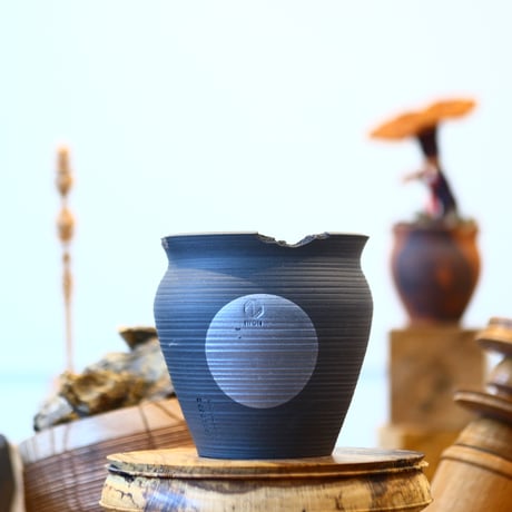 N/OH / コロ鉢 / rich Black + Moon / S    no.112682