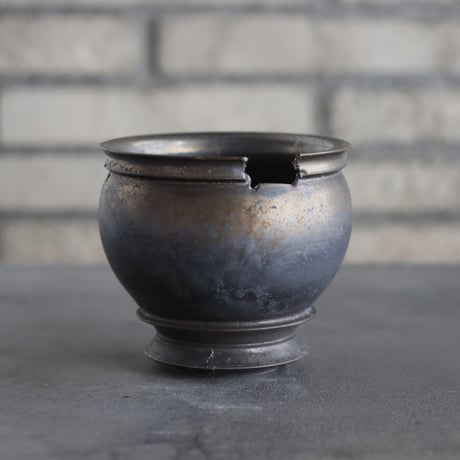 takero pot / mushikui / 炭化焼成 (3.5号)  no.531-80