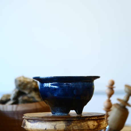 Tadao Akutsu〝瑠璃釉″ / humanity pot    no1112-62