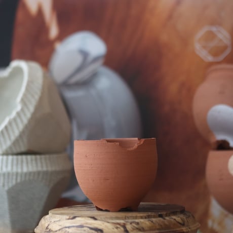 N/OH / コロ鉢 / Persimmon + Moon / XS   no.1117-105