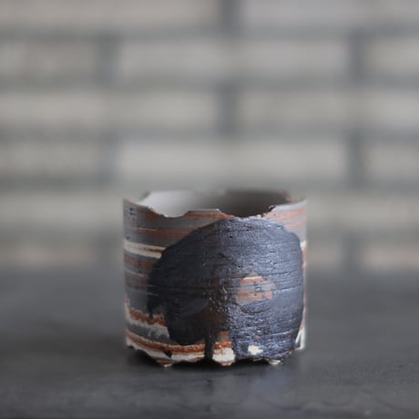 N/OH / コロ鉢 / MARBLE NOHBLE + Strokes / SS (3.5号)  no.1025-20