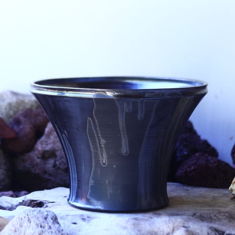 Yuta  Uchida 〝black  glaze″   /   humanity pot       no.42551