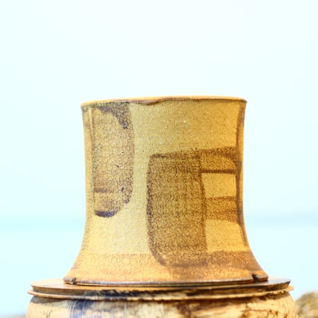 Masato Akutsu / crack ocher / humanity pot    no.1231-101