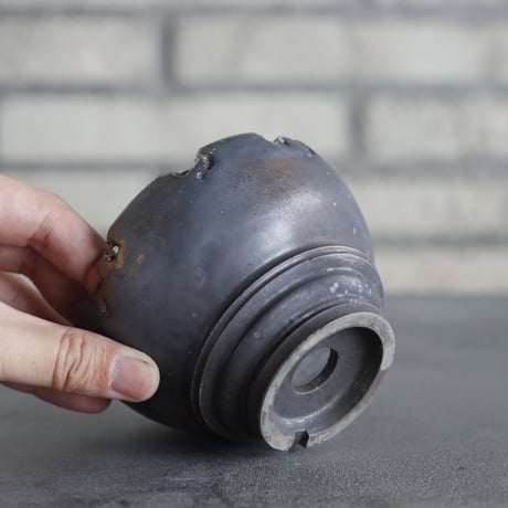 takero pot / mushikui / 炭化焼成 (3.5号)  no.531-95