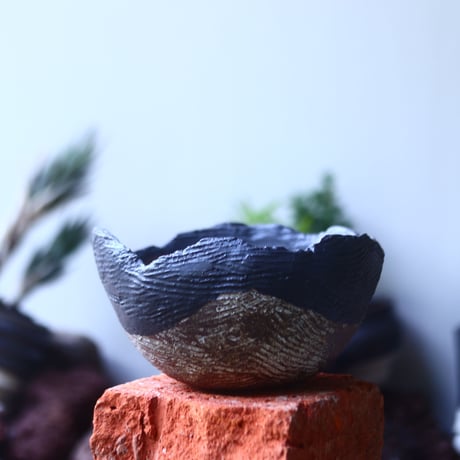joint pot   安西桂   ×   安西岳郎   親子鉢〝土の子″ 　  no.52410