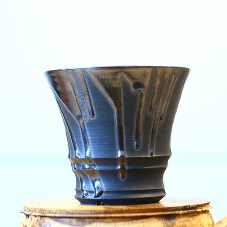Yuta Uchida / black glaze / humanity pot    no.1231-24