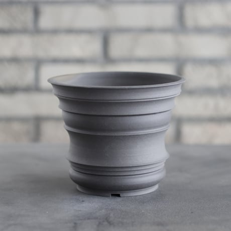 takero pot / ヤキシメ クロ (4.5号)   no.208-15