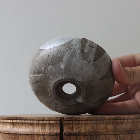 N/OH / コロ鉢 / RUNNY GREY+Moon / XS (3.5号)  no.504-173