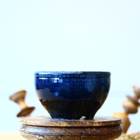 Tadao Akutsu〝瑠璃釉″ / humanity pot    no514-At3