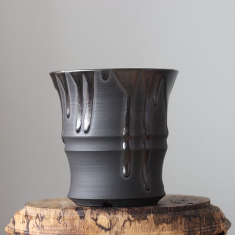 Yuta Uchida / black glaze / humanity pot     no.512-71
