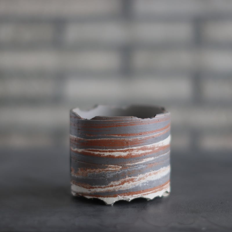 N/OH 鉢 MARBLE NOHBLE 証明書付き N/OH / コロ鉢 / MARBLE NOHBLE + Strokes / SS (3.5号