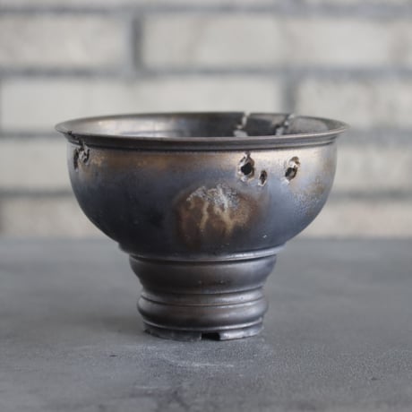 takero pot / mushikui / 炭化焼成 (4.5号)  no.531-76