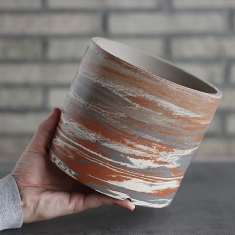 N/OH / コロ鉢 / MARBLE NOHLE / L (6号)  no.426-18