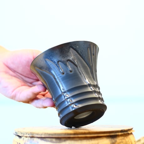 Yuta Uchida / black glaze / humanity pot    no.1231-13
