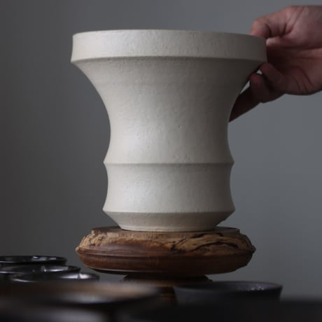 Atsushi Funakushi / white flake / humanity pot     no.512-51