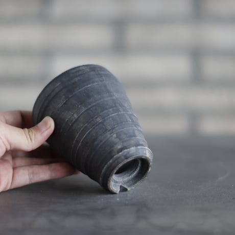 Yuta Uchida / black clay / humanity pot (3号)  no.831-128