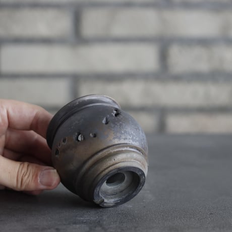 takero pot / mushikui / 炭化焼成 (2号)  no.531-109
