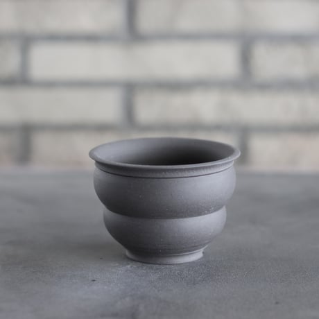 takero pot / ヤキシメ クロ (3号)   no.208-66