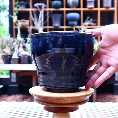 Tadao  Akutsu 〝瑠璃油″ ／ humanity pot       no.585