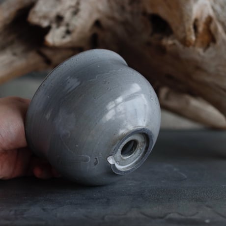 N/OH / コロ鉢 / Grey+Moon / SS (4号)  no.504-153