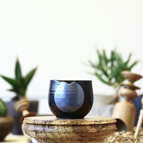 N/OH   コロ鉢 / Black + silver moon / XS    no.611-132