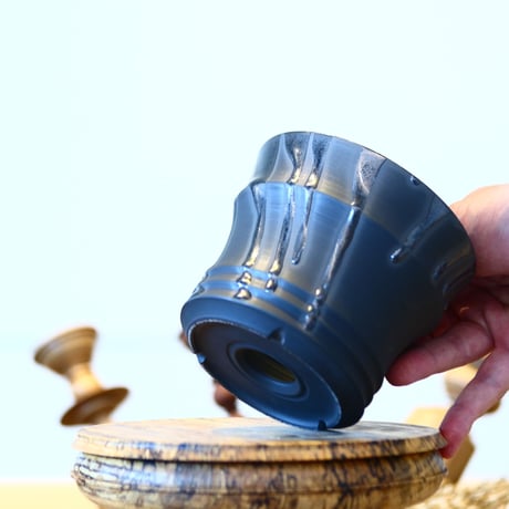 Yuta Uchida〝black glaze″ / humanity pot    no514-U21