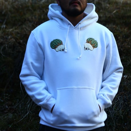 humanity×MENOSYAMA 【poorpatch parka】obesahead parka（WHITE）予約販売