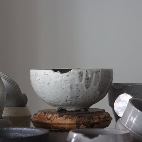 N/OH / コロ鉢 / classic gray + Moon / S   no.1027-16