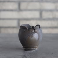 takero pot / mushikui / 炭化焼成 (2.5号)  no.531-107