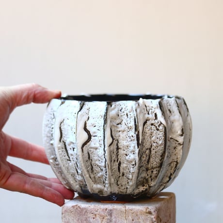 soso/礎礎 /Bowl /White Bubbles/L   no.212/WBL