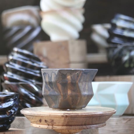 P&A ceramic ware / polygon pot 　no.108-90