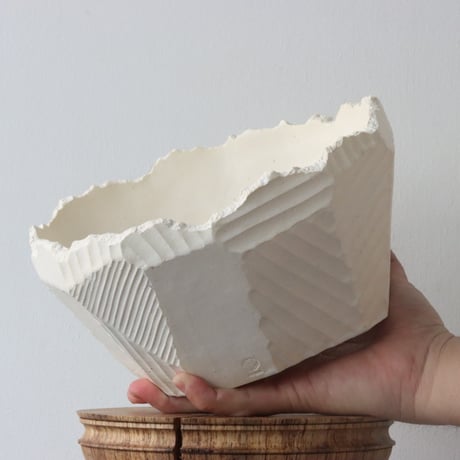 N/OH / 応-OU- / matt white / L (7.5号)  no.504-1