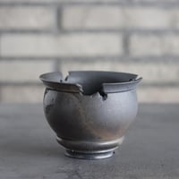 takero pot / mushikui / 炭化焼成 (3号)  no.531-93