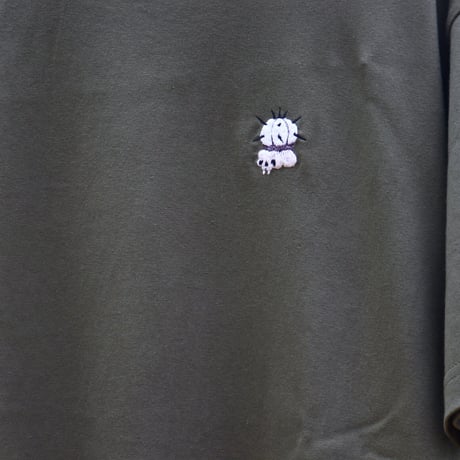 humanity×MENOSYAMA 【poorpatch T-shirt】CINEREAHEAD (シティグリーン) 予約販売