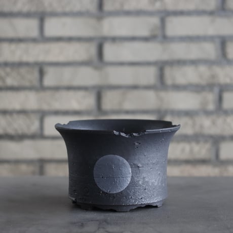 N/OH / ラン鉢 / N-Black＋Moon / S (5.5号)  no.222-40