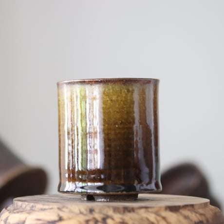 Masato Akutsu〝brown glaze″ / humanity pot    no.609-21