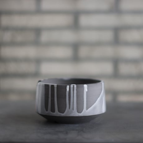 N/OH / コロ鉢 / RUNNY GREY ＋ Moon / S (4.5号)  no.1102-29