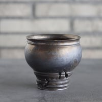 takero pot / mushikui / 炭化焼成 (3.5号)  no.531-92