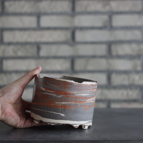 N/OH / コロ鉢 / MARBLE NOHBLE / S (4.5号)  no.1025-7
