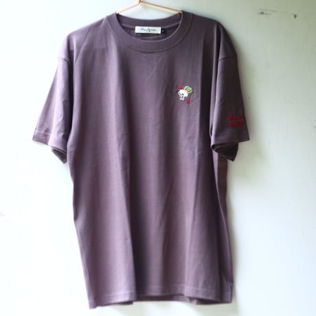 humanity×MENOSYAMA 【poorpatch T-shirt】OBESAHEAD (チャコール) 予約販売