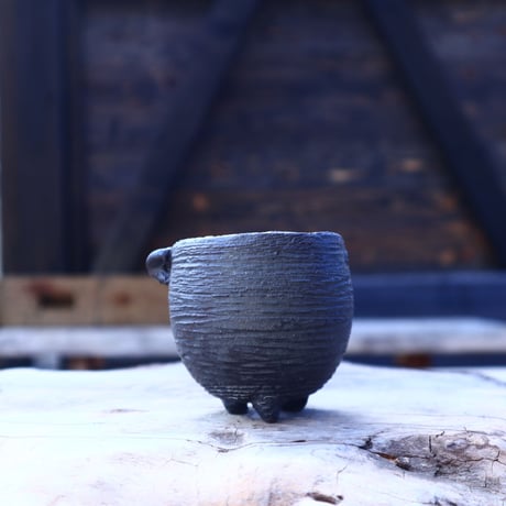 たけろうポット　安西岳郎　大鉢 Amazon.co.jp: たけろうポット 安西岳郎 クロサビ ツボ 壺