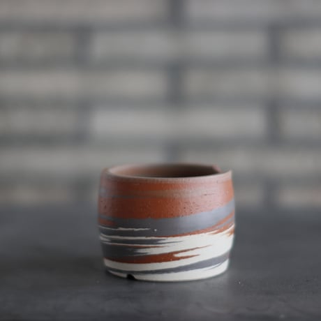 N/OH / コロ鉢 / MARBLE NOHBLE + Strokes / SS (3.5号)  no.1025-22