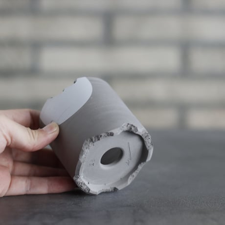 N/OH / コロ鉢 / smoky gray ＋ Moon / XS (2.5号)  no.1109-288