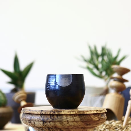 N/OH   コロ鉢 / Black + silver moon / XS    no.611-131